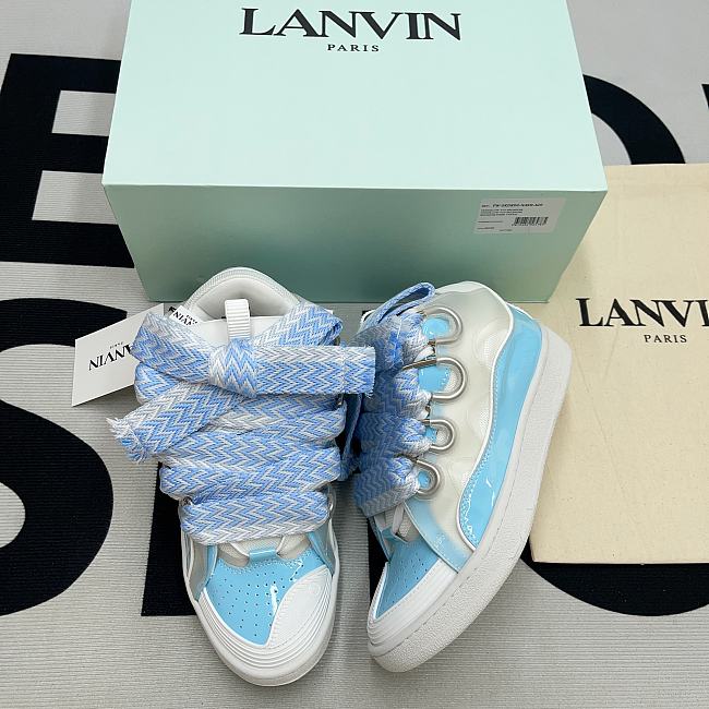 Lanvin Leather Curb Light Blue - okfoot.ru