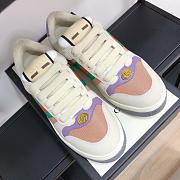 Gucci Screener Lace-Up Sneakers Pink Purple - 2