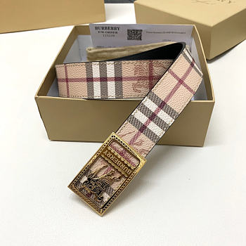 Burberry Knight Belt Beige Gold