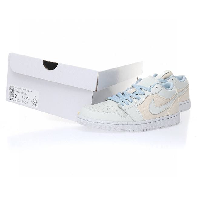 Air Jordan 1 Low Se Canvas Iris Whisper Sail (W)  DQ4151-500 - 1