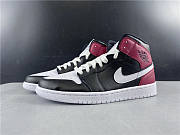 Air Jordan 1 Mid Black Noble Red  BQ6472-016 - 1
