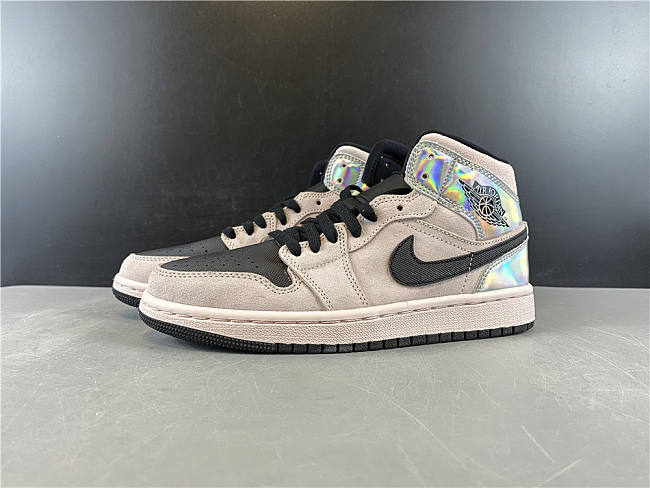Air Jordan 1 Mid Dirty Powder Iridescent BQ6472-602 - 1