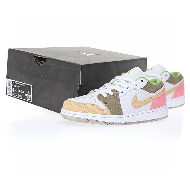Air Jordan 1 Low Pastel Grind Vivid Green (GS)  DJ0341-100 - 1