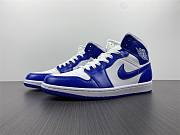 Air Jordan 1 Mid Kentucky Blue (W)  BQ6472-104 - 1