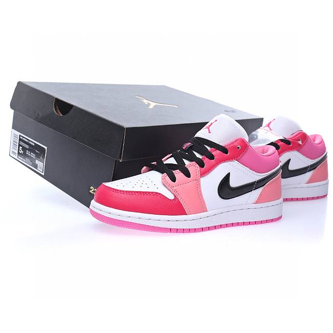 Air Jordan 1 Low Pink Red (GS) - 553560-162 - 1