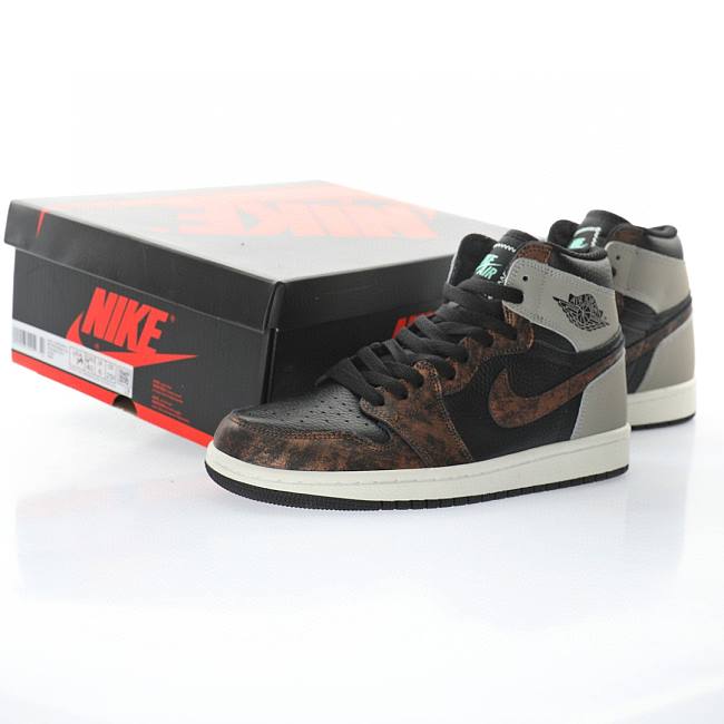 Air Jordan 1 Retro High Light Army Rust Shadow Patina 555088-033 - 1
