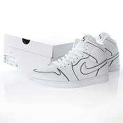 Air Jordan 1 Mid Iridescent Reflective White (W) CK6587-100 - 1