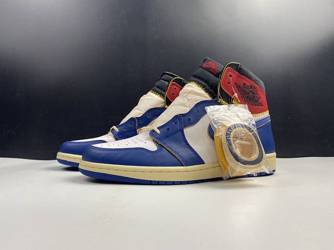 Air Jordan 1 Retro High Union Los Angeles Blue Toe BV1300-146 - 1