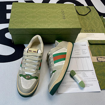 Gucci 20mm Screener Vintage Leather Sneakers