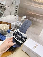 DIO(R)EVOLUTION SLIDE Black White Quilted Cannage  - 3