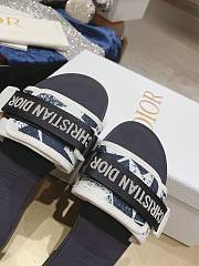 DIO(R)EVOLUTION SLIDE Black White Quilted Cannage  - 5