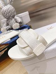 DIO(R)EVOLUTION SLIDE White Quilted Cannage Calfskin - 4