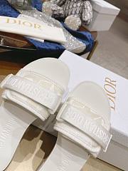 DIO(R)EVOLUTION SLIDE White Quilted Cannage Calfskin - 2