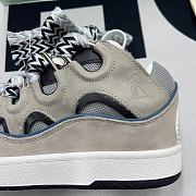 LEATHER CURB SNEAKERS GREY  - 6