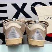  LEATHER CURB SNEAKERS BEIGE - 5