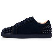 CHRISTIAN LOUBOUTIN SEAVASTE SNEAKERS ORLARTO BLACK FABRIC - 2