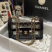 Chanel Clear Quilted Vinyl and Black  - 1