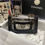 Chanel Clear Quilted Vinyl and Black  - 4