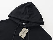 Balenciaga Allover Logo Hoodie Black HD1 - 3