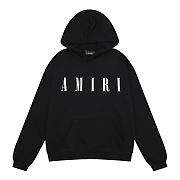 Amiri Hoodie Black Logo   - 1