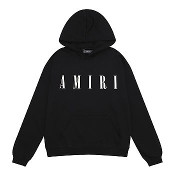 Amiri Hoodie Black Logo  