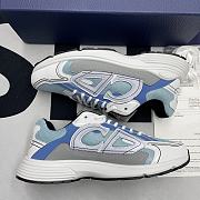 Dior B30 Light Blue Mesh, Gray And White - 5