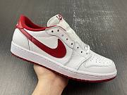 Air Jordan 1 Retro Low White Varsity Red - 705329-101 - 2