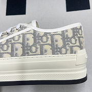 Walk'n'Dior Gray Tone Thread Embroidery Low Top Sneaker - 6