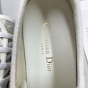 Walk'n'Dior Gray Tone Thread Embroidery Low Top Sneaker - 4