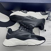 	B22 SNEAKER Black Technical Mesh and Calfskin 3SN231ZHM_H960 - 2