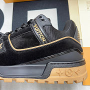 	 LV Trainer Sneaker Black Logo - 2