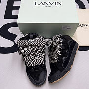 Lanvin Leather Curb Black Sparkle - 1