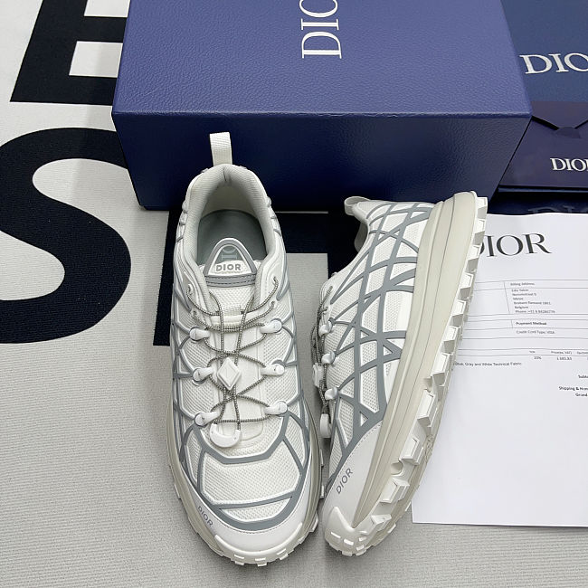 Dior B31 Runner White Grey Men's 3SN297ZUV_H060 - 1
