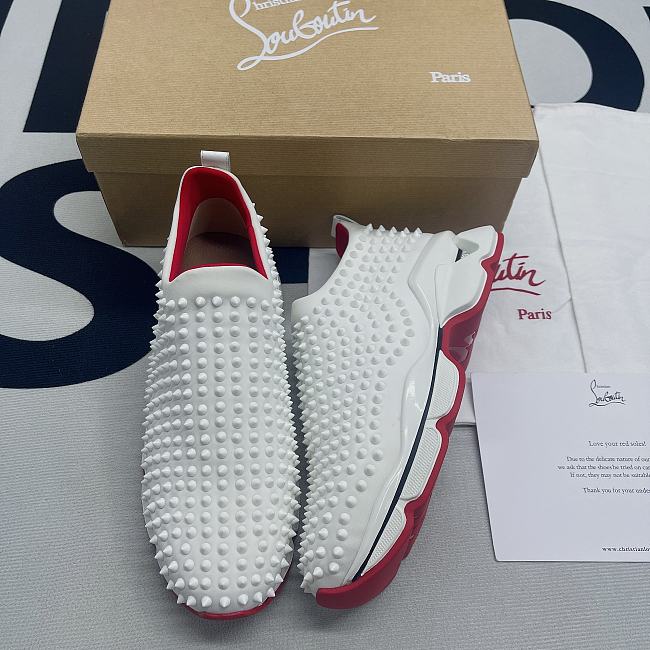 christian louboutin sneaker in white  - 1