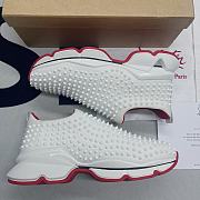 christian louboutin sneaker in white  - 4