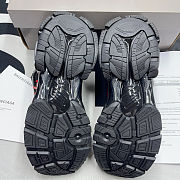 Balenciaga Runner Graffiti Sneaker in black and red mesh and nylon 677403W3RBQ1060 - 6