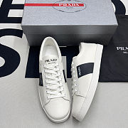 Prada Brushed leather and leather sneakers - 1