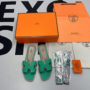 Hermes Oran sandal Green - 5