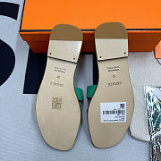 Hermes Oran sandal Green - 2