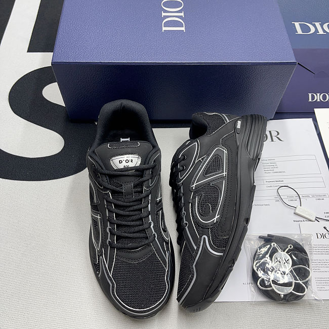 Dior B30 Black Mesh and Technical Fabric 3SN279ZRF_H900 - 1