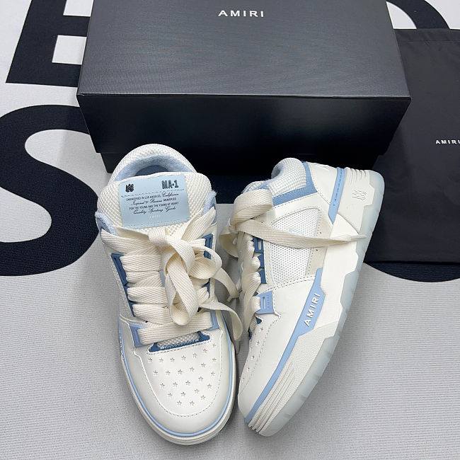 AMIRI MA-1 IN WHITE AND BLUE SS23 - 1