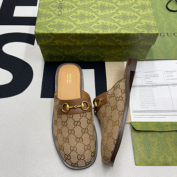 MEN'S GG HORSEBIT SLIPPER BEIGE