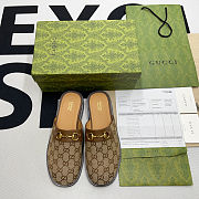 MEN'S GG HORSEBIT SLIPPER BEIGE - 3