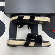 Chanel Velvet Velcro Sandal  - 3