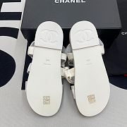 Chanel Printed Calfskin CC 'Dad' Sandals - 3