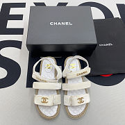 Chanel Printed Calfskin CC 'Dad' Sandals - 2