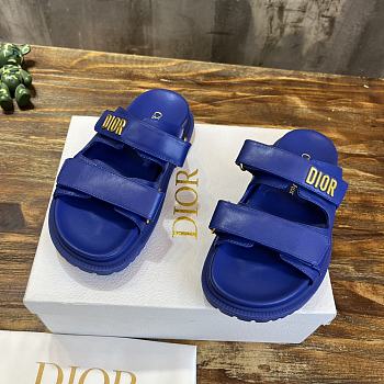 DIORACT SLIDE Dark Blue Lambskin KCQ718LAB_S71B
