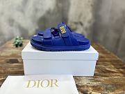 DIORACT SLIDE Dark Blue Lambskin KCQ718LAB_S71B - 6