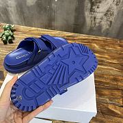 DIORACT SLIDE Dark Blue Lambskin KCQ718LAB_S71B - 3