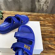 DIORACT SLIDE Dark Blue Lambskin KCQ718LAB_S71B - 2